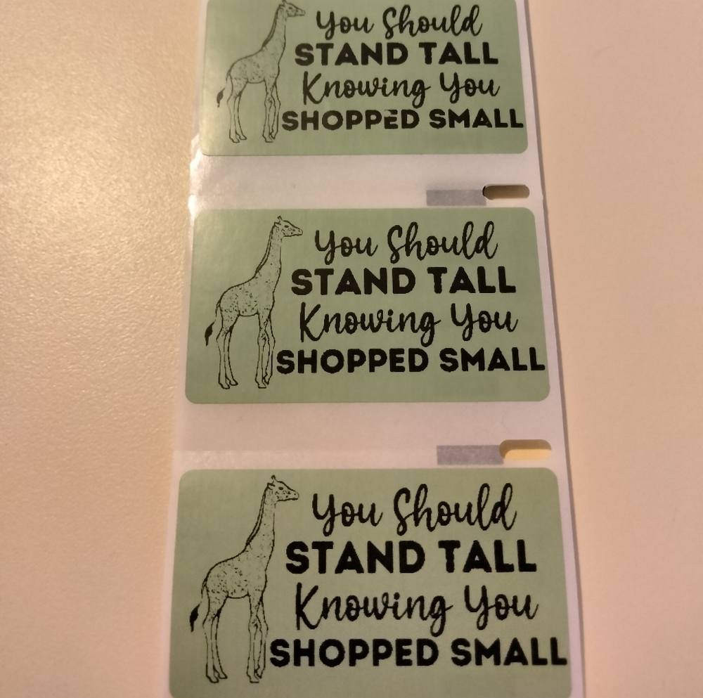 💙100 Shop Small- Shipping Labels Thermal Packaging Stickers 2.25"x1.25"💙